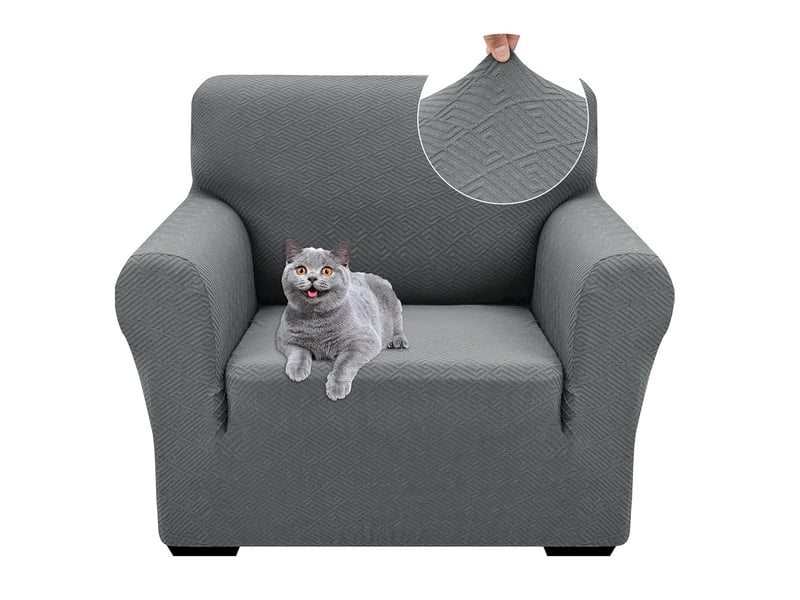  Housse canapé 1 places, universelle housse de canapé avec accoudoirs  78-116cm  - Conforama A