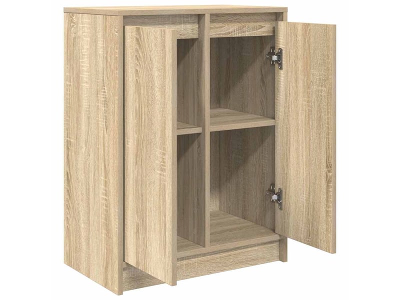  Buffet - bahut - meuble de rangement chêne sonoma 57x34x76 cm bois d'ingénierie  - Conforama E