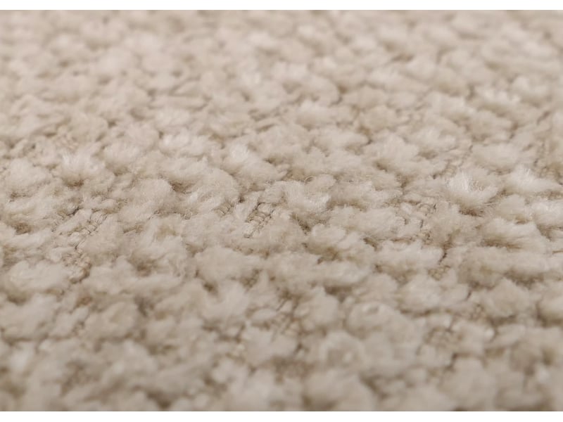  Lot de 6 chaises de salle à manger pivotantes à 180° avec retour automatique et accoudoirs tissu bouclé beige et fer aspect bois 04_0008818  - Conforama B