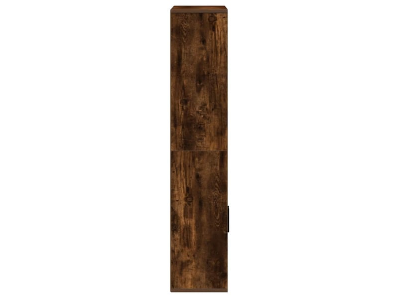  Bibliothèque, étagère de rangement chêne fumé 60x24x120 cm bois d'ingénierie  - Conforama E