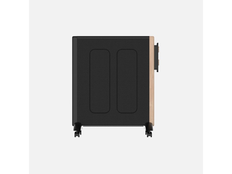 Fabrilamp badin radiateur mica 2000 w 4 éléments noir et effet bois 283122088 - Conforama E