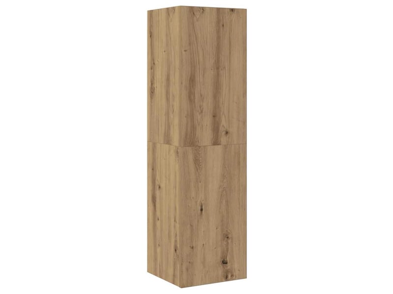  Meuble tv - banc tv - meuble de rangement mural 4 pcs chêne artisanal bois d'ingénierie  - Conforama E