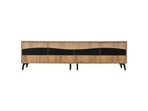 Meuble tv coloris bois clair 180 cm <strong></strong> <strong></strong>
