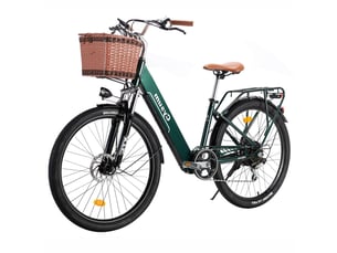 Vélo électrique de ville cysum cityrun, 250 w, batterie 36 v 10 ah, vert