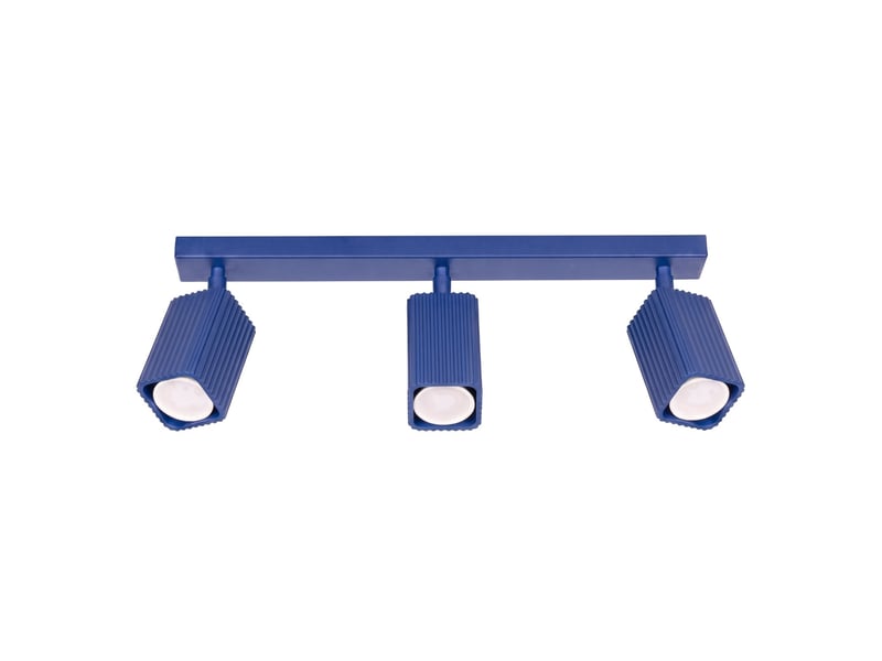  Plafonnier rayo 3l outremer aluminium moderne 16.5x45x6cm SL.3207 - Conforama A