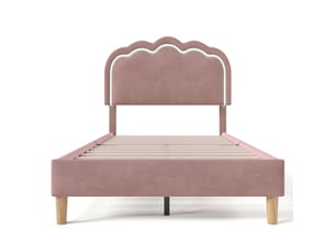 Lit avec rangement 90x200 cm DZMDIP   coloris rose