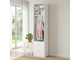 Porte armoire aucune <strong></strong> <strong></strong> coloris blanc largeur 50 cm