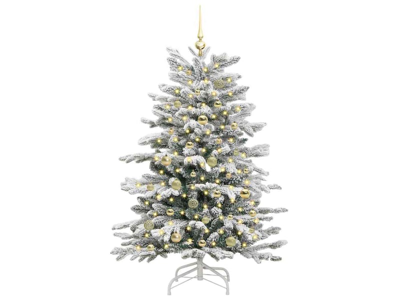 Sapin de noël, arbre de noël artificiel à branches articulées blanc 150 cm shl974 - Conforama C