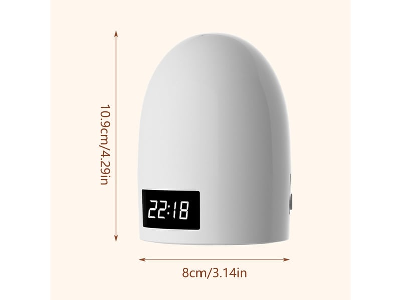  Lampe de chevet rechargeable avec horloge – tactile, variateur, 3 températures de couleur, anti-éblouissement  - Conforama B