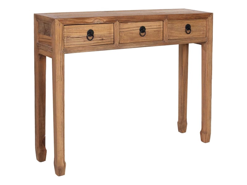  Console en bois beige 105x27x86 cm h  - Conforama A