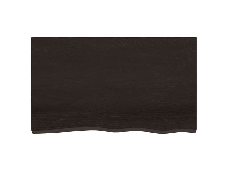  Comptoir de salle de bain, plan de travail marron foncé 100x60x2 cm bois traité cf65840  - Conforama C