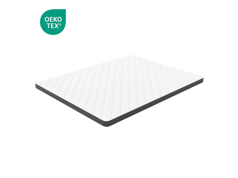  Matelas en mousse h3 140 x 200 cm blanc et gris, épaisseur 7 cm  - Conforama A