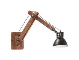 Lampe murale, applique murale style industriel noir rond e27