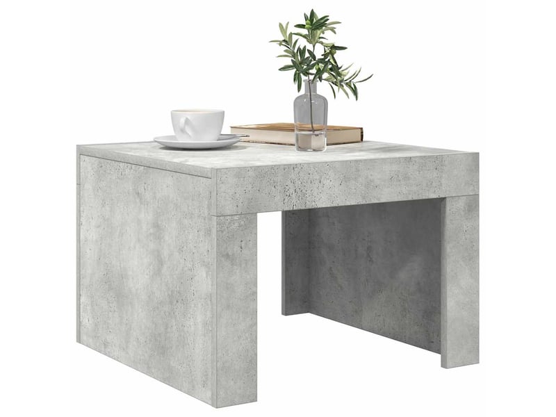  Table basse - table de salon - table à thé gris béton 50x50x35 cm bois d'ingénierie  - Conforama D