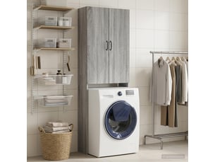 Armoire de toilette, meuble de toilette hoorn sonoma gris 66x25.5x190 cm