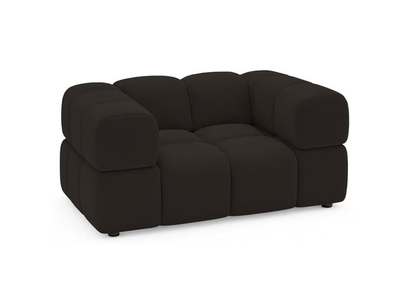 Selsey hollme - fauteuil coque - 150 cm - velours marron Hollme - Conforama A
