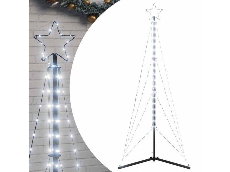  Sapin de noël - arbre de noël à led 363 led blanc froid 182 cm  - Conforama A