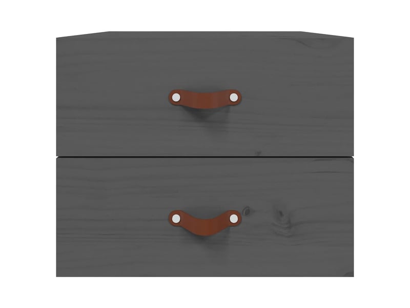  Lot de 2 tables de chevet - cabinet de chevet - table de nuit murales gris 50x36x40 cm  - Conforama E