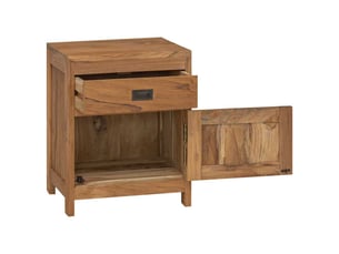 Table de chevet - cabinet de chevet - table de nuit teck massif 40x30x50 cm