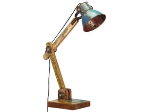 Lampe de bureau industrielle multicolore ronde 23x18x95 cm e27
