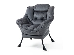 Fauteuil fixe  <strong>COVREO </strong> Velours gris