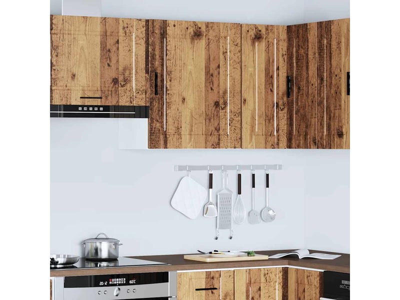 Meuble de rangement, armoire murale de cuisine porto vieux bois bois d'ingénierie shl9195 - Conforama D