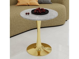 Table basse rond(e) coloris doré <strong>HAUSS SPOLE</strong> <strong></strong> - 70 cmx70 cm