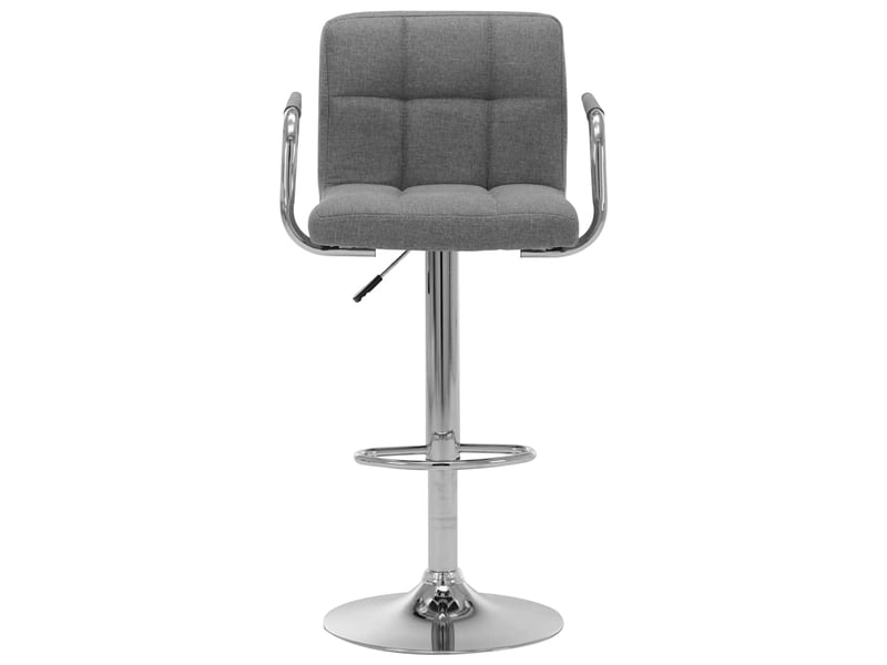  Tabouret de bar, chaise de bar gris clair tissu shl88819  - Conforama A
