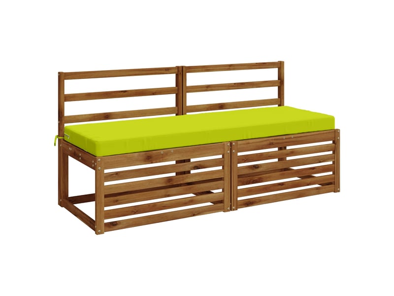Lot de 2 coussins de banc, coussins d'assise soest 100 % polyester vert vif. Cf57606 - Conforama C