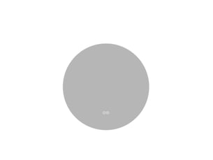 Miroir rond(e) de salle de bain coloris argenté <strong>DESMIU</strong> <strong></strong> - 80 cm x 80 cm