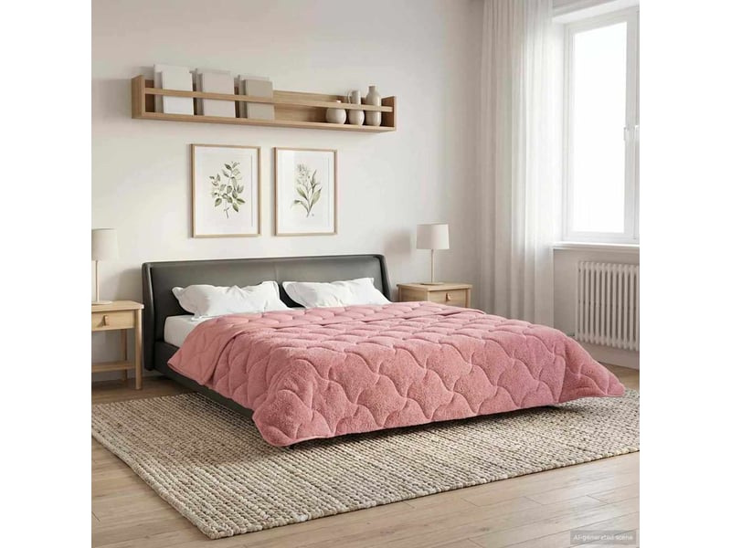  Duvet d'hiver - couette 200 x 240 cm hiver - couette rose respirant  - Conforama D