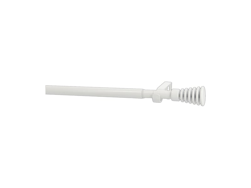  Kit de tringle extensible en métal avec embouts cannelés d1916 mm 160-300 cm  - Conforama A