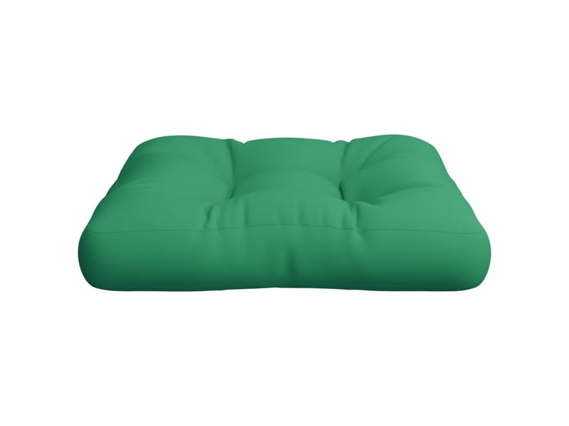  Coussin de palette, coussin de chaise, coussin de canapé vert 58x58x10 cm tissu cf55491  - Conforama D