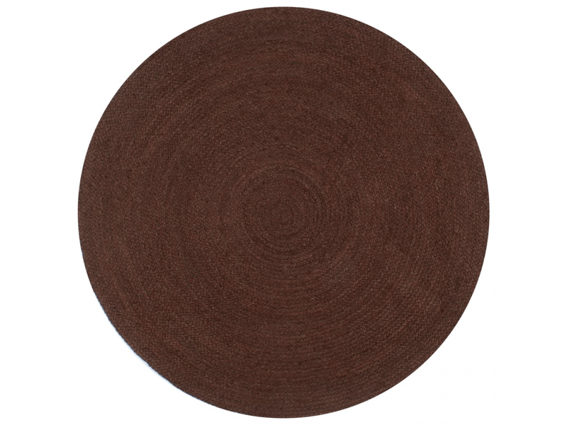  Tapis rond en jute tissé à la main marron 90 cm - comfortxl 133671 - Conforama B