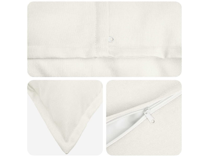  Coussin avec oreiller, coussin décoratifs houten blanc 40 x 145 cm lin synthétique cf51333  - Conforama D