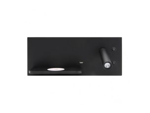 Applique murale fabrilamp velazquez noir led intégrée 2 w 130 lm 4000 k 14x35x14 cm