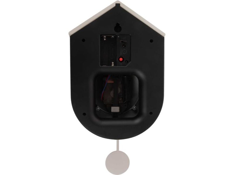  Horloge murale en abs grato cuckoo noir et gris clair  - Conforama D