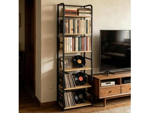 Bibliotheque coloris  bicolore 6 étagère(s) <strong>FLORAGRACE</strong> <strong></strong> - 50 cm x 176 cm