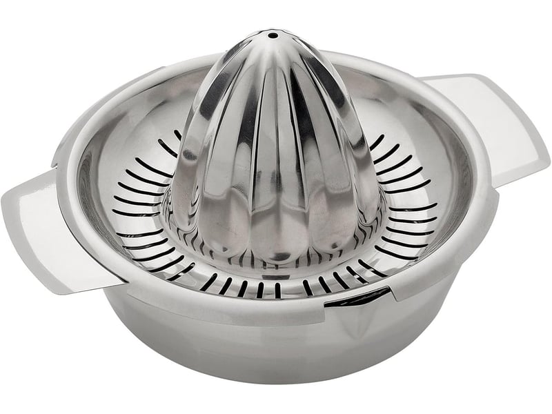  Presse-citron avec récipient 350 ml en acier inoxydable 304 - gradué, ø 13,8 cm - compatible lave-vaisselle  - Conforama A