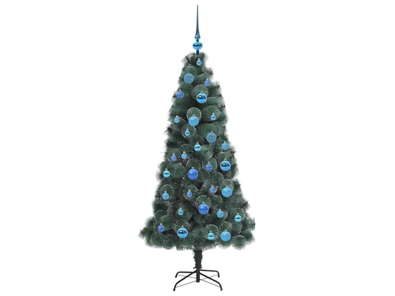  Sapin de noël - arbre de noël artificiel pré-éclairé avec ensemble de boules  - Conforama D