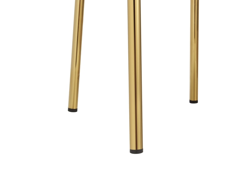  Lot de 4 chaises de salle à manger,61x59x78,5 cm,avec accoudoirs,tissu polyester,vert  - Conforama E