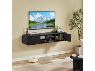 Meuble tv coloris noir  <strong>COVREO </strong>  <strong></strong>