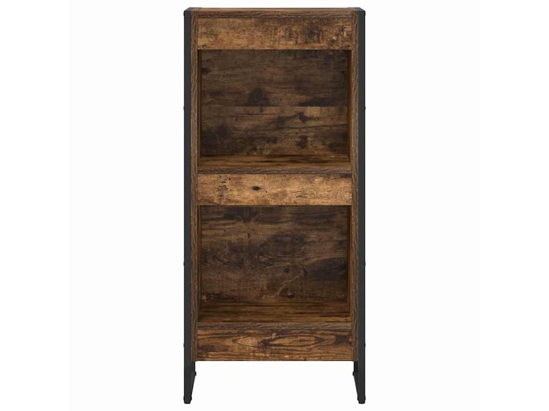  Bibliothèque, armoire à livres 40 x 30 x 86,5 cm bois d'ingénierie chêne fumé  - Conforama E