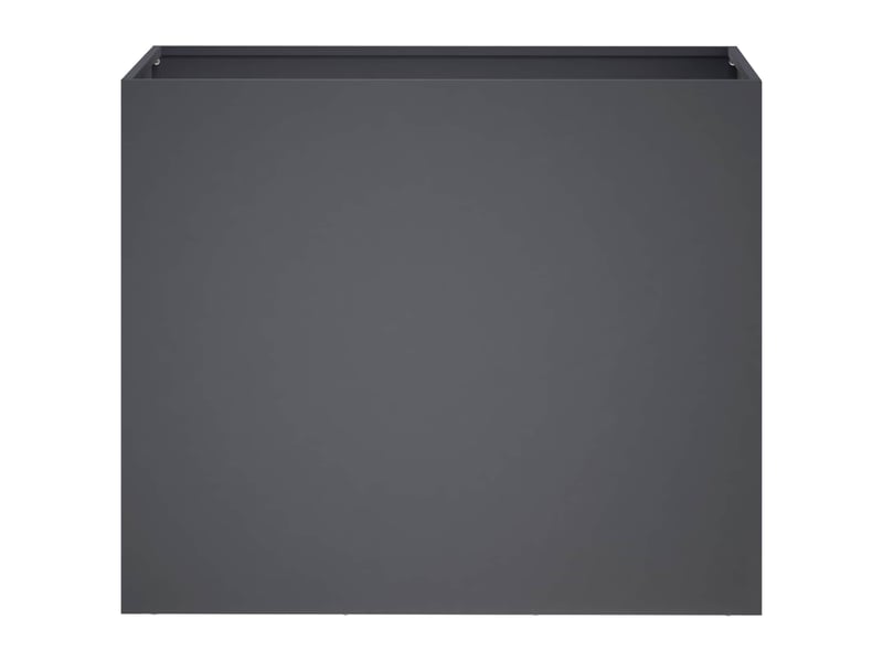  Jardinière - cache-pot de jardin 2 pcs anthracite 60 x 30 x 50 cm  - Conforama D