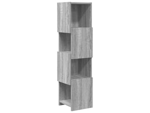 Meuble d'angle, meuble de rangement salon 25,5x25x102cm bois d'ingénierie gris sonoma