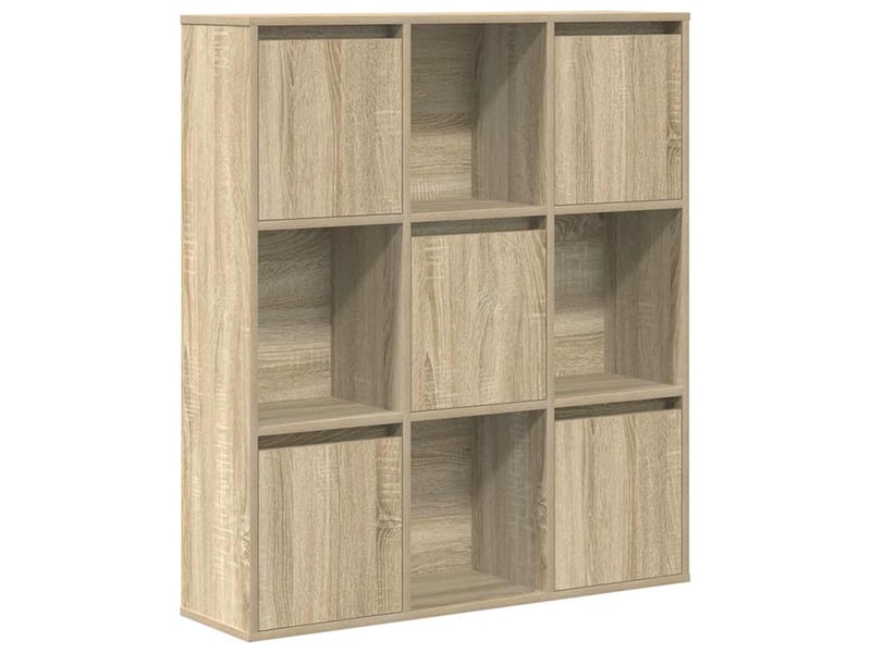  Bibliothèque, meuble de rangement salon chêne sonoma 89x24x101,5 cm bois d'ingénierie  - Conforama A