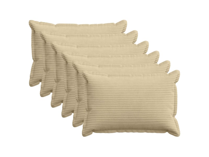 Lot de 6 housses de coussin houten gris vert clair 50 x 80 cm cf49834 - Conforama B