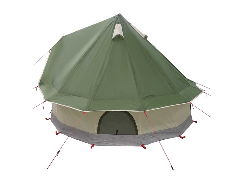  Tente tipi, tente de camping 4 personne vert polyester et acier  - Conforama E