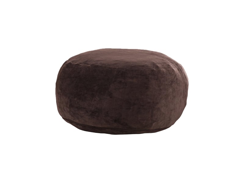  Fauteuil pouf 90x90x50 cm pliable — marron  - Conforama A