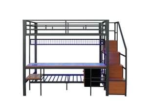 Lit mezzanine 90x200 cm MAISONORA coloris noir